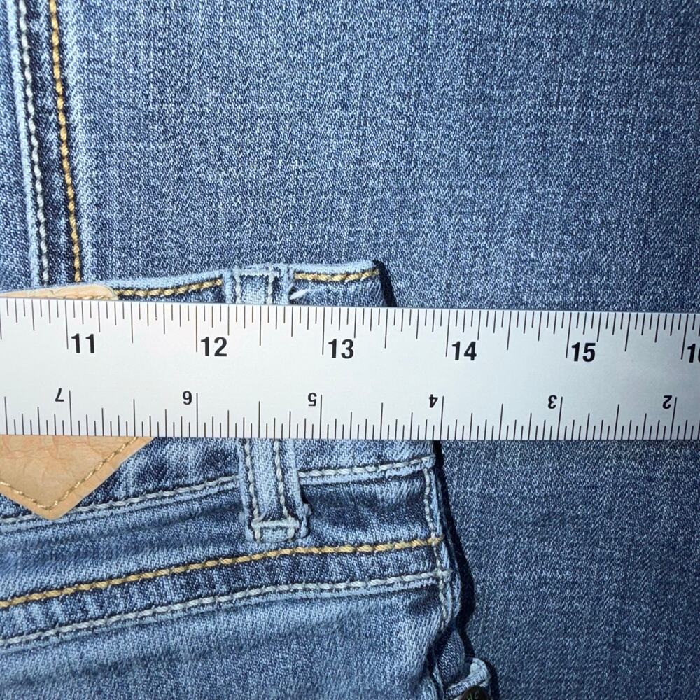Tin Haul Company Western Trouser Flare Jeans 100% Cotton Denim Wide Leg 28/R y2k - Picture 8 of 9